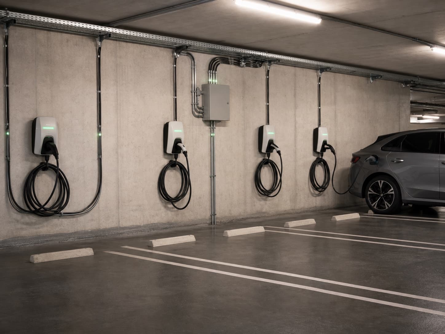 Bornes de recharge en copropriété