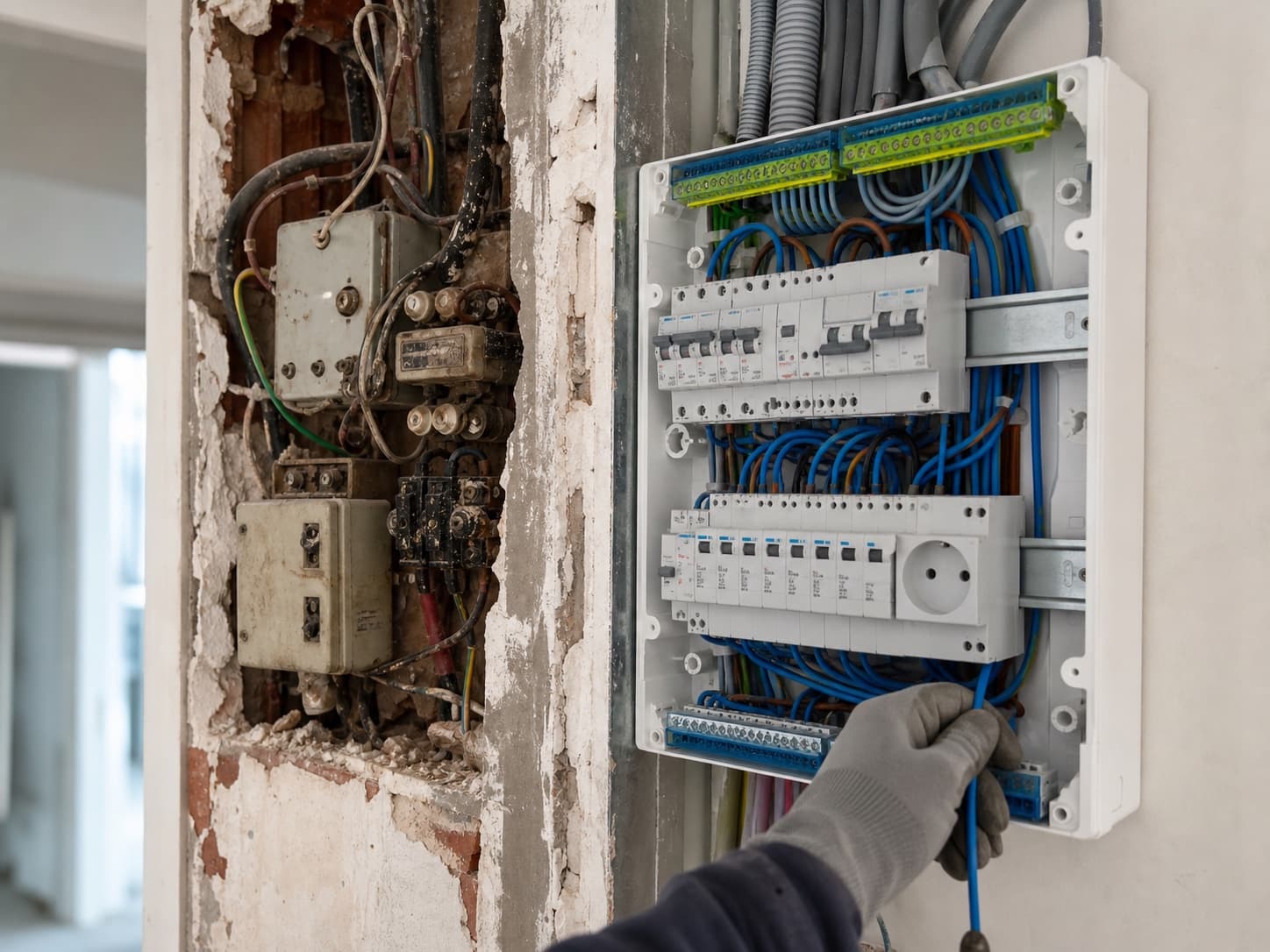 Rénovation complète, immeuble ancien
